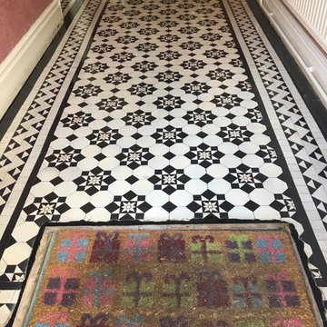 Victorian Tiled Hallway Deep Cleaned and Sealed in Newport