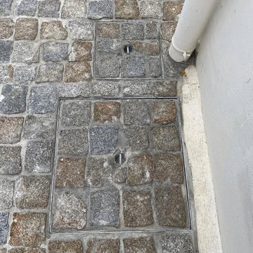 Allée en pavés