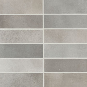Celine 2" x 6" Matte Porcelain Floor & Wall Tile, Greige (66-pack/5.33 sqft.)