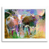 "Texas Longhorns," Art Print, 19"x25"x1"