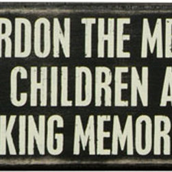 Box Sign - Pardon The Mess - Nursery Decor