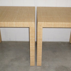 Custom Grasscloth Tables - Side Tables And End Tables