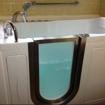 Ultra Contemporary Walk in Tub with Glowing Window