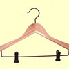 Proman Products Cedar Concave Suit Hanger with Clips 12 Pieces / Case