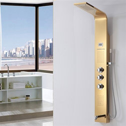 Bella Rainfall Pulsating Massage Shower Panel System - Shower Panels And Columns