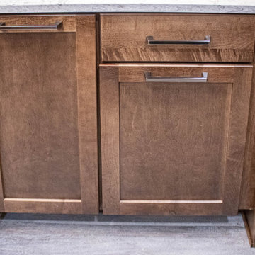 French Roast Kitchen Cabinetry with Eternia Quartz Countertop