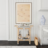 Design Ideas Kapora Bar Cart - Natural