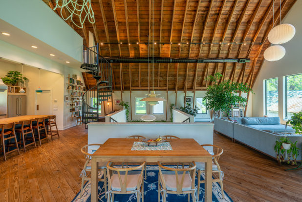 Farmhouse Dining Room by Franklin & Associates - Design/Build