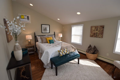 Inspiration for a transitional bedroom remodel in New York