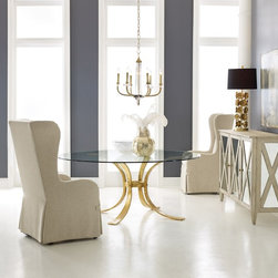 MH - Retro Gilded Dining Table-72" - Products