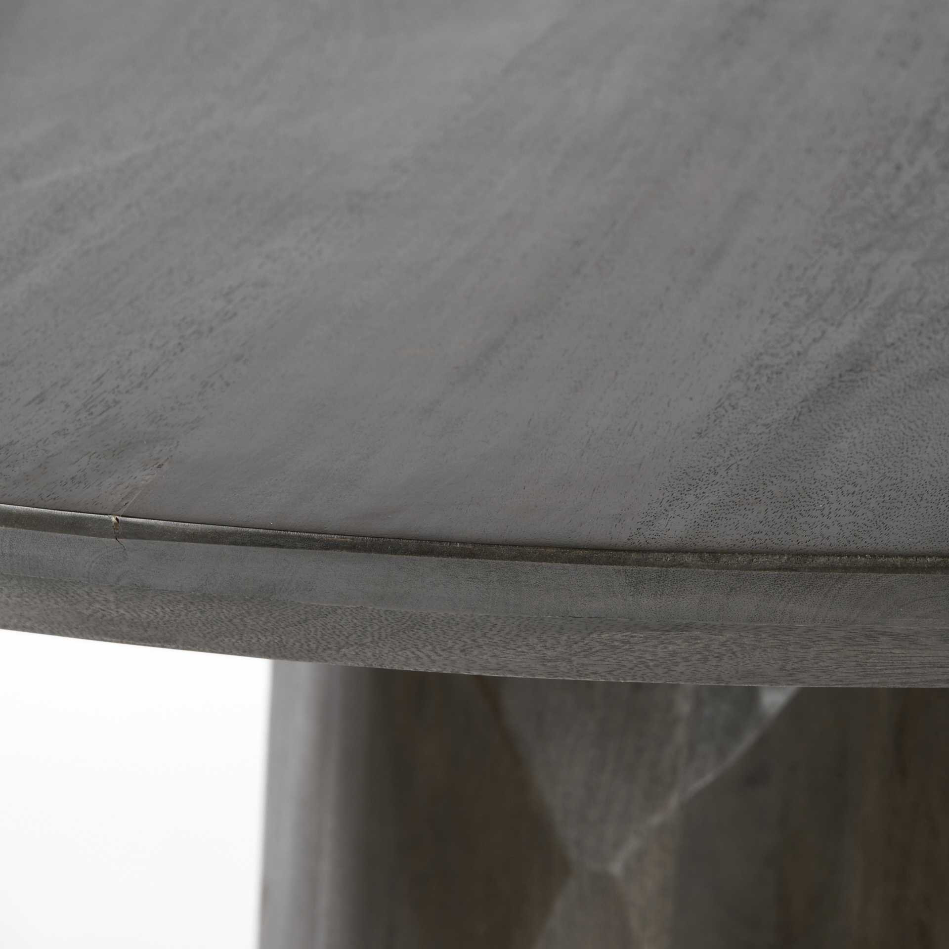 HomeRoots 60" Round Brown Solid Wood Top and Base Dining Table, 60.0L x ...