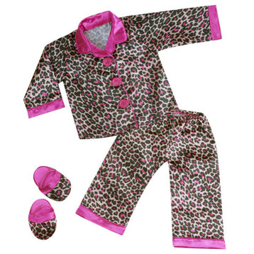 Sophia's - 18" Doll Animal Satin Pajamas Set