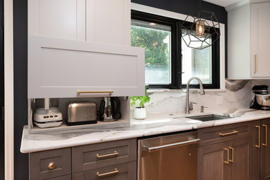 This is an example of an eclectic kitchen in St Louis.