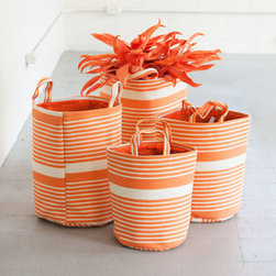 Orange Crush Woven Baskets - Baskets