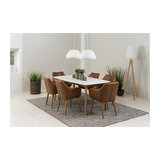 Nagane Extending Table And Nori Chairs, 8 Chairs