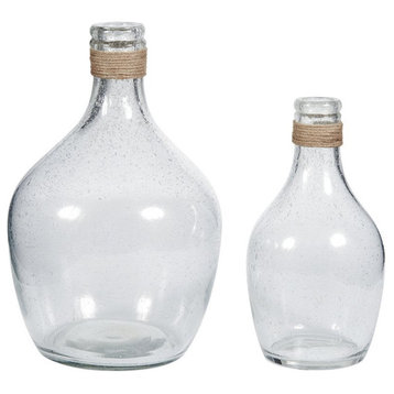 Ashley Marcin 2 Piece Glass Vase Set