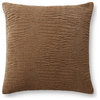 Loloi Pillow, Brown, 22''x22'', Cover With Down
