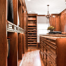 Master bedroom walk in closet