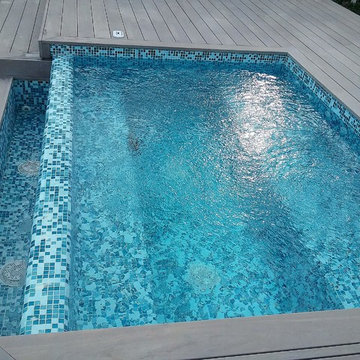 Custom Fiberglass Hot Tub done in Turks & Caicos