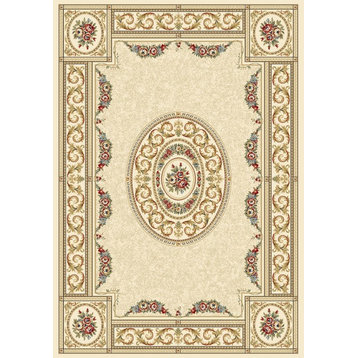 Dynamic Rugs Ancient Garden 57226 Rug, Ivory, 3'11"x5'7"