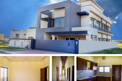 Inspiration for a modern exterior home remodel in Other