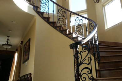 Example of a tuscan staircase design in Seattle