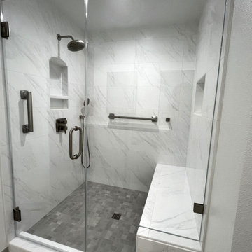 Warm and Spacious Master Bath
