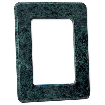 Polished Marble Picture Frame 6" x 8", Emerald Green