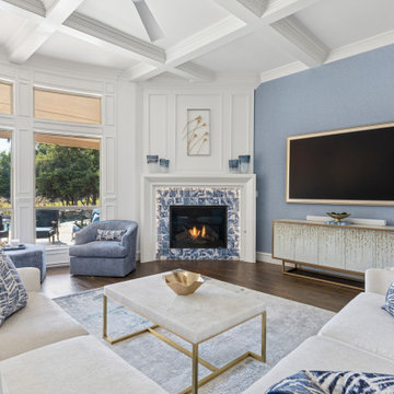 The Blue Willow Living Room