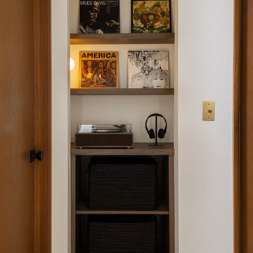 Built-In Record Storage Niche | Portland, Oregon