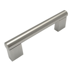 Cosmas - Cosmas 377-96SN Satin Nickel Cabinet Contemporary Style Bar Pull, Set of 5 - Cabinet And Drawer Handle Pulls