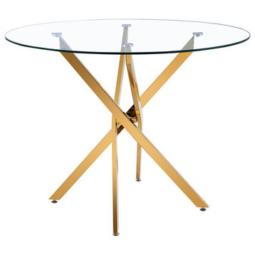 Glass Star Table Gold