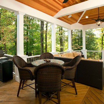 A Love of the Outdoors Inspires New Deck and Patio Design in Chantilly, Virginia