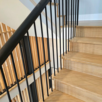 Project #115 | Staircase with Continuous Rail System Without Newels