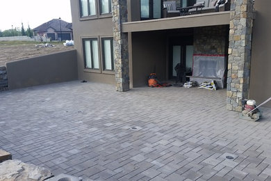 Retaining walls and patios
