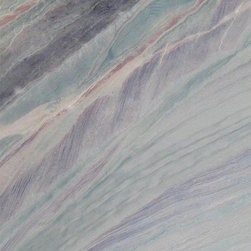 Azul Imperial Quartzite Slab - Kitchen Countertops