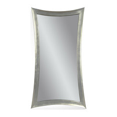 Hour-Glass Shaped Leaner, Silver Leaf Finish