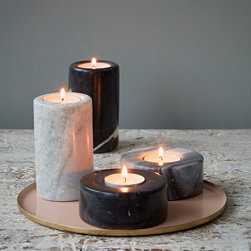 Marble Tealight Holders - Candle Holders & Candelabra