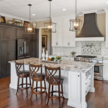A traditional two-story home