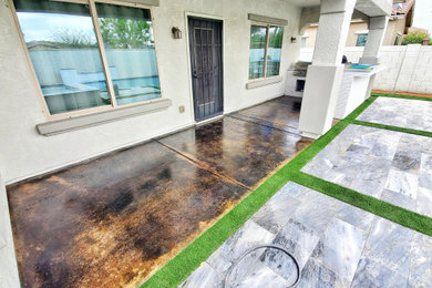 Inspiration for a timeless exterior home remodel in Phoenix