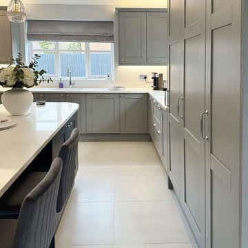 Grey Shaker Kitchen in Papworth Everard