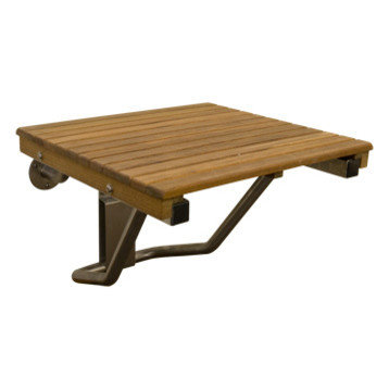 Plantation Teak ADA Wall Mounted Shower Bench, 34"x16"