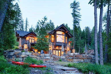 Example of an exterior home design in Other