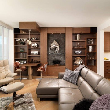 Western Wenge Living Room Built In
