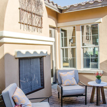 Vinyl windows overlook patio