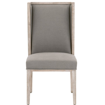 Martin Wing Back Chair (Set of 2) - Gray