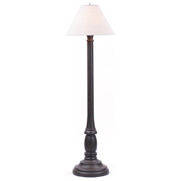 Brinton House Floor Lamp in Black with Shade