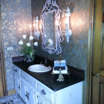 Tuscan Inspired Guest Bath