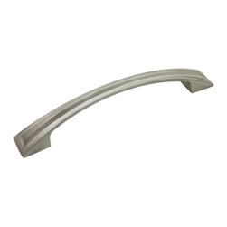 Cosmas - Cosmas 124-128SN Satin Nickel Cabinet Pull - Cabinet And Drawer Handle Pulls