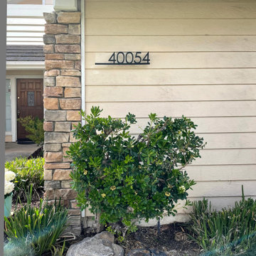 Lighted house numbers installed